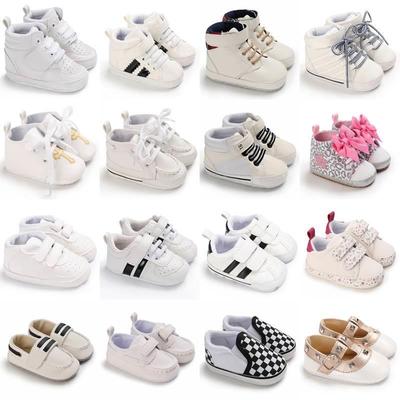 Newborn Baby Shoes Boy Girl Classical Sport Soft Sole PU Lea