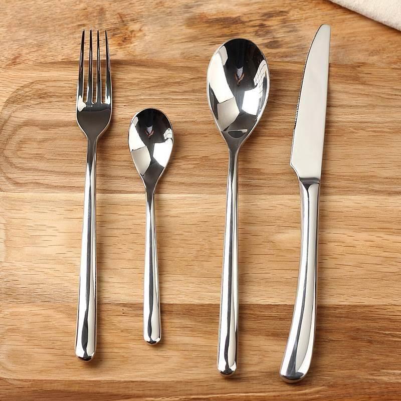 moonlig Stainless steel western cutlery knife fork spoon set