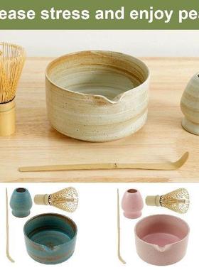 4Pcs Japanese Matcha Set Traditional Matcha Tea Set for Tea