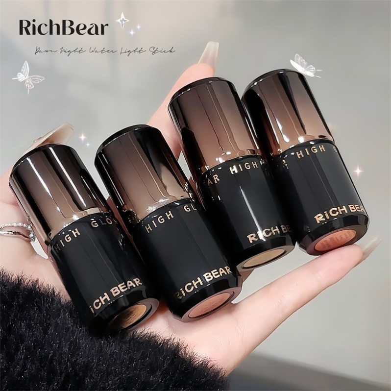 清透水光肌~水光感高光棒韩系伪素颜自然提亮细闪高光膏腮红修容