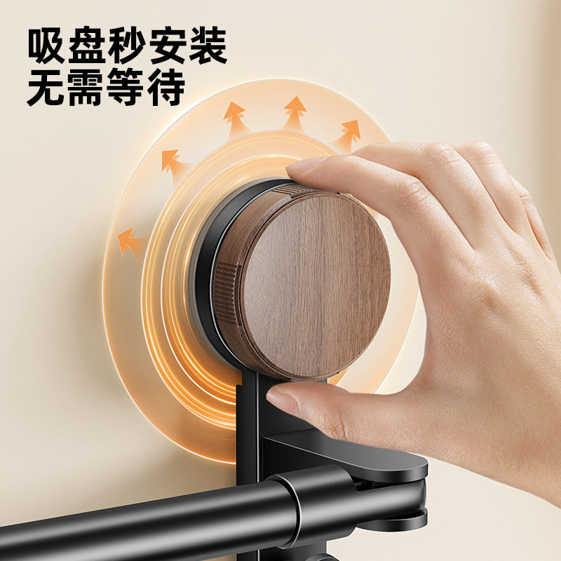 中古风吸盘毛巾架卫生间