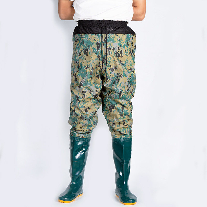 长筒过膝插秧雨鞋男连体