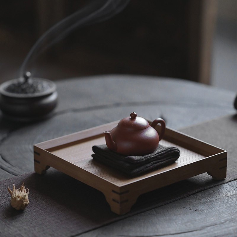 竹制茶托盘功夫茶具长方