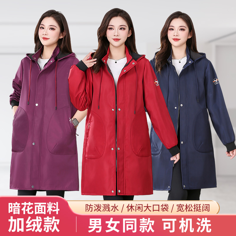 冬季男女士加绒罩衣洋气漂亮