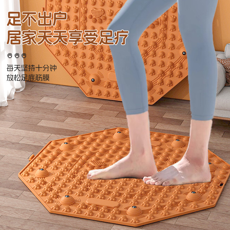 中医圆形指压板超慢跑足底按摩