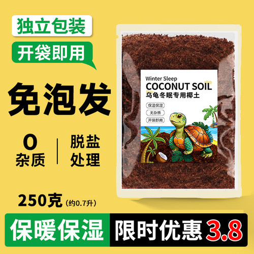 乌龟冬眠土乌龟过冬保暖苔藓