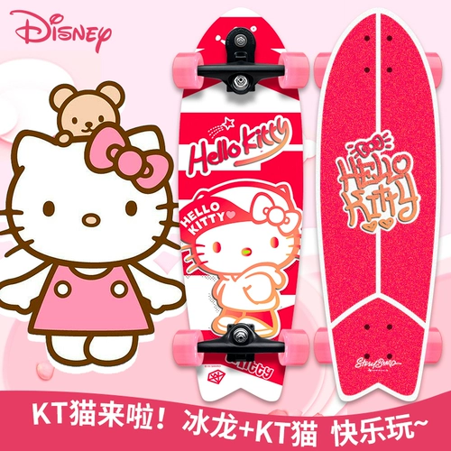 Hello kitty, детский профессиональный скейтборд для начинающих