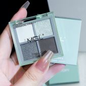 精灵四色眼影盘珠光哑光持久上色大地色哑光亮片自然学生平价