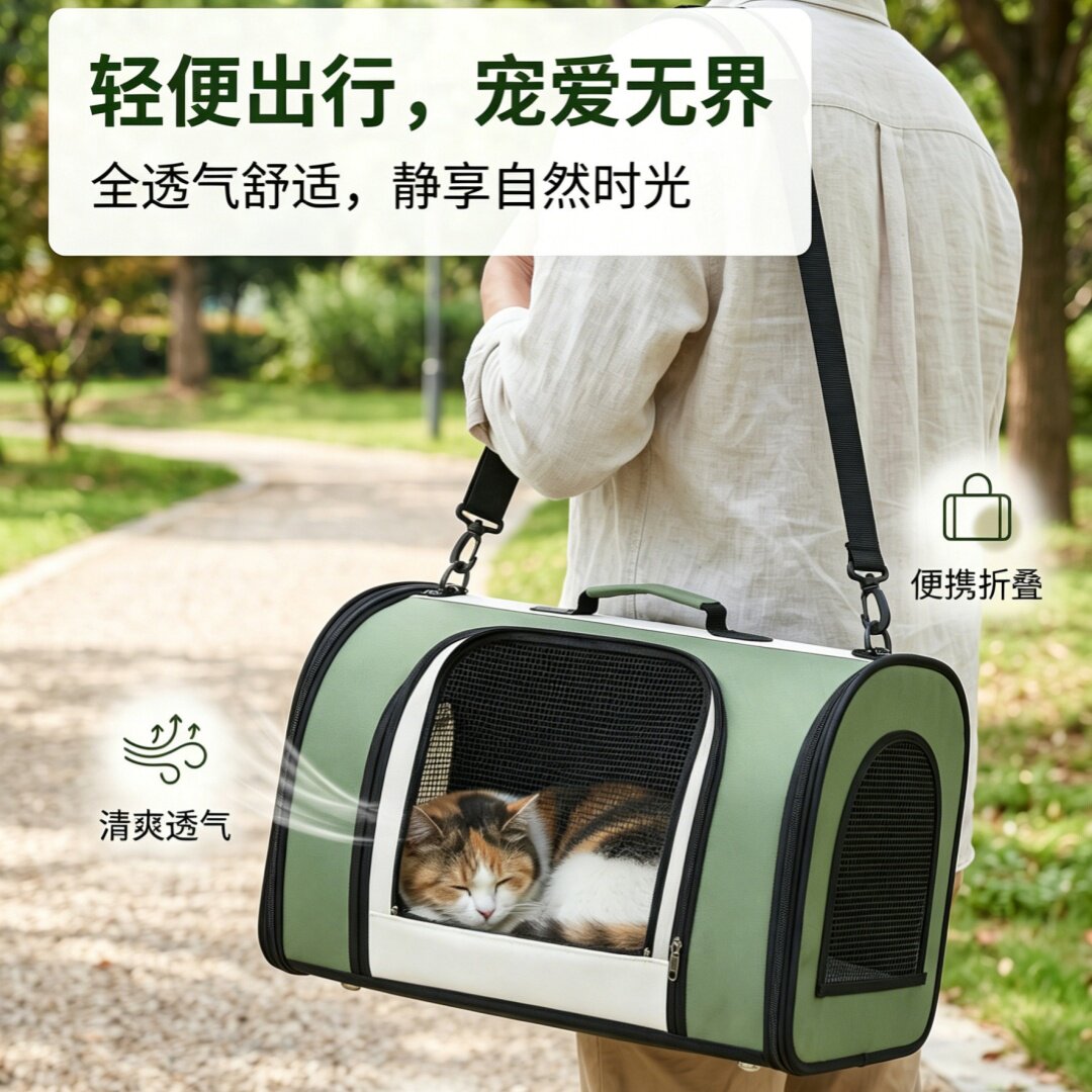 猫包外出便携包太空舱宠物背包猫笼子双肩透明猫书包狗装猫咪用品