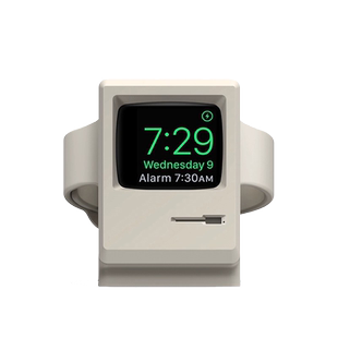 适用苹果Apple Watch手表SE8/9Series磁吸充电器支架iwatch ES7充电座桌面硅胶底座正品6/5/4/3/2第一代Ultra