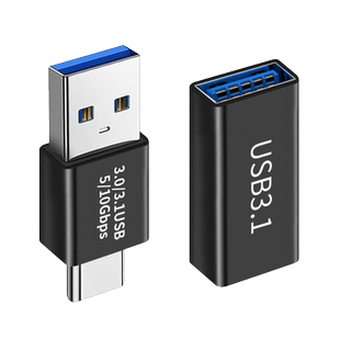 typec母转USB3.0母对母接口转接头公对TypeC口公头转换器手机快充电数据线延长连接器适用华为苹果笔记本母口