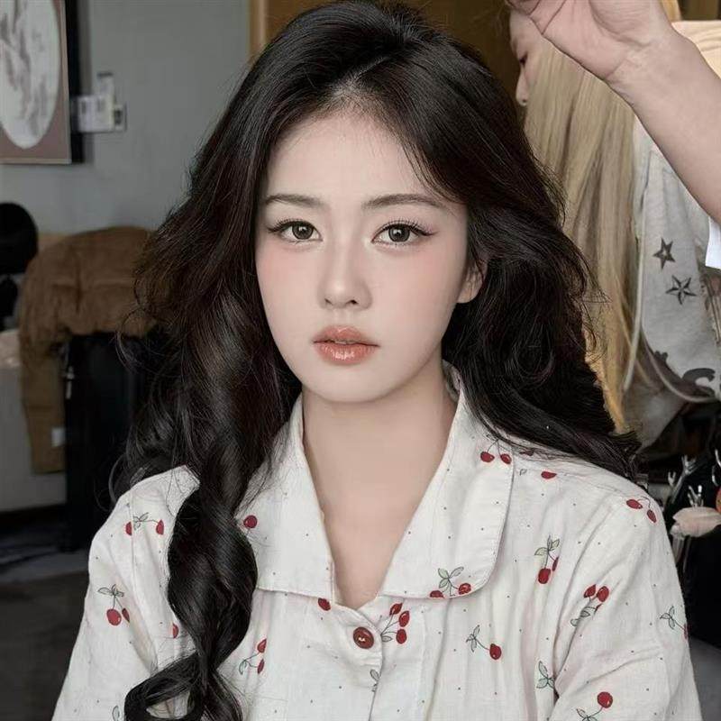 白鹿同款睡衣A类100%棉双层纱樱桃长袖家居服不舒服你打我