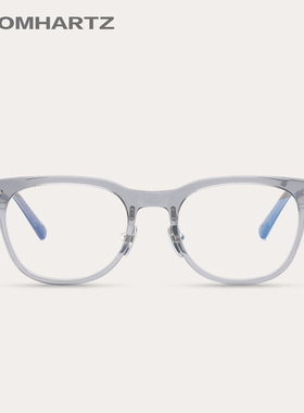 KROM HARTZ眼镜框文艺男复古国潮风龙纹腿透明灰略方框近视眼镜架