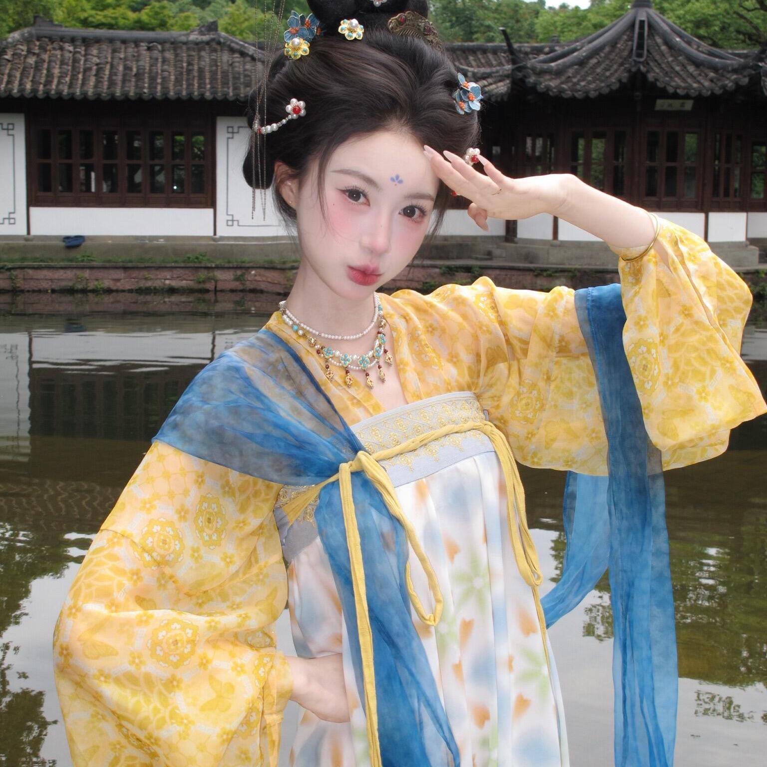 唐制汉服齐胸襦裙显白小唐风古装