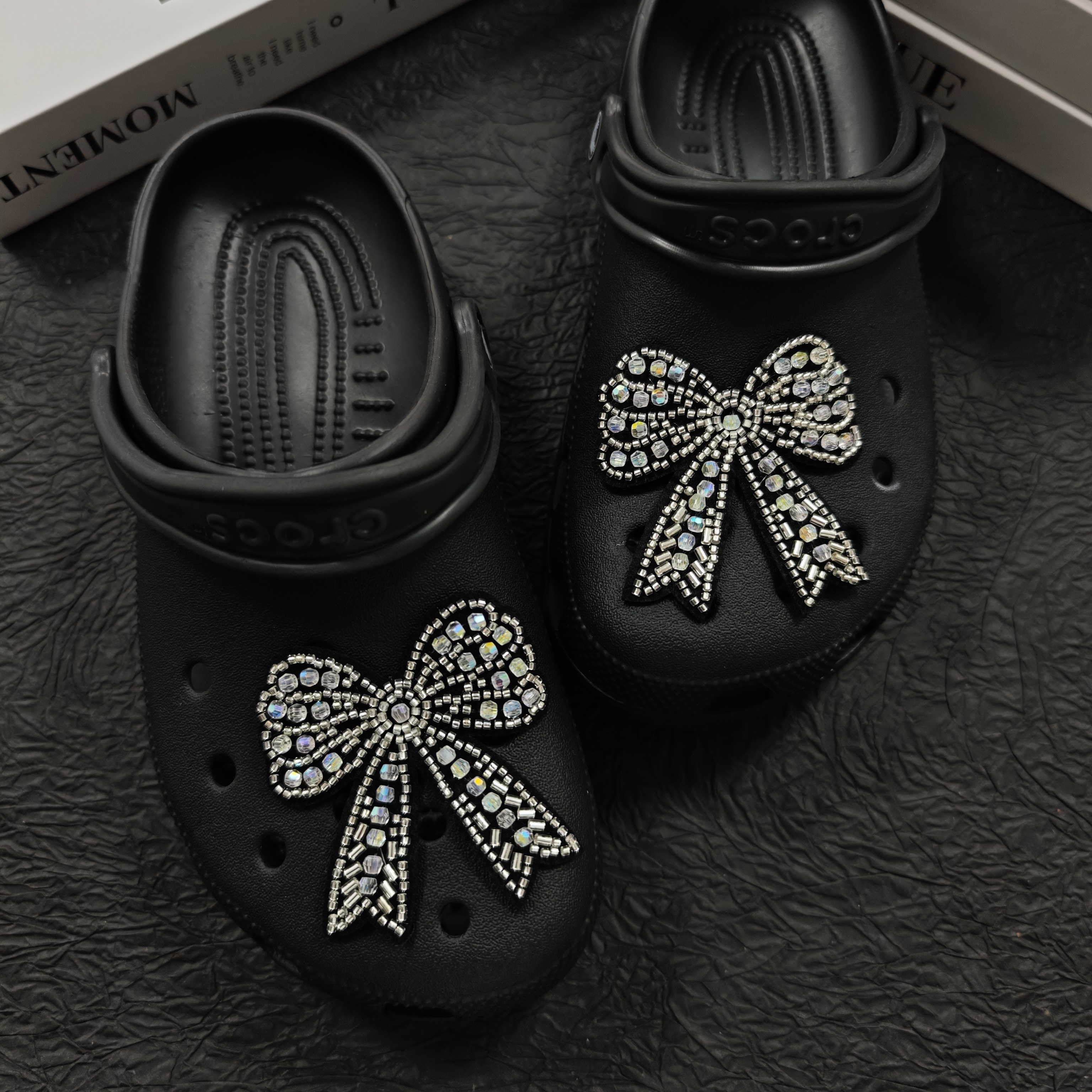 洞洞鞋配饰高级感鞋花暗黑系鞋扣适配crocs卡洛驰蝴蝶水晶装饰,服饰配件/皮带/帽子/围巾,鞋扣,淘宝优惠券,粉丝福利购,淘宝优惠卷