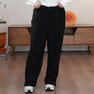 加绒加厚显瘦开叉烟管裤 福饮沸别 冬款 大码 女2030 瘦瘦裤