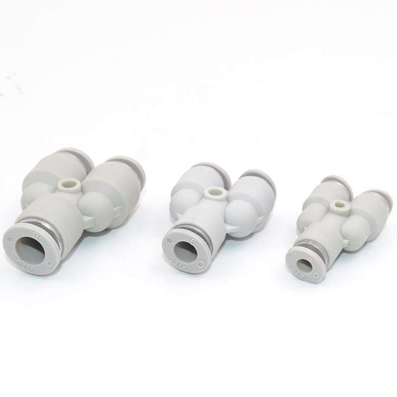 新款亚德客气动气管接头三通接头塑料APY PY4  PY6 PY10 PY12 16