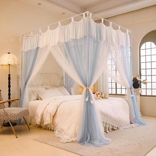 公主风法式 2025新款 高级双层纱宫廷蚊帐落地加密加厚家用卧室床幔