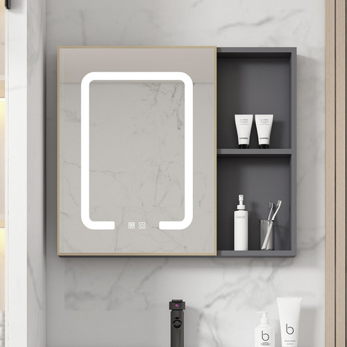 壁挂式浴室镜柜智能带灯收纳镜柜