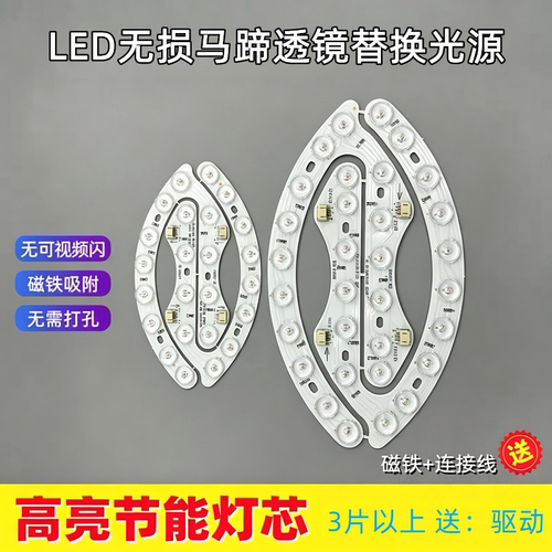 LED马蹄透镜替换三色光源板