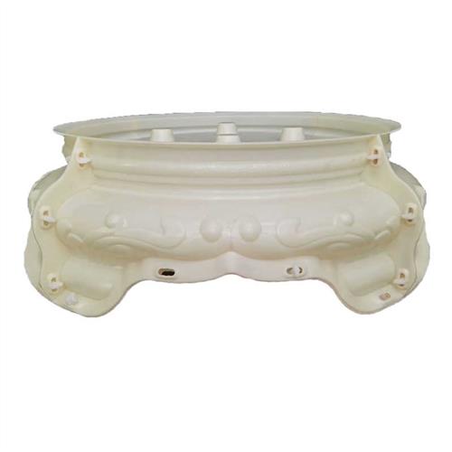 六角花盆底座模具圆形花盆脚模型自制水泥底脚墩子塑料建筑模板