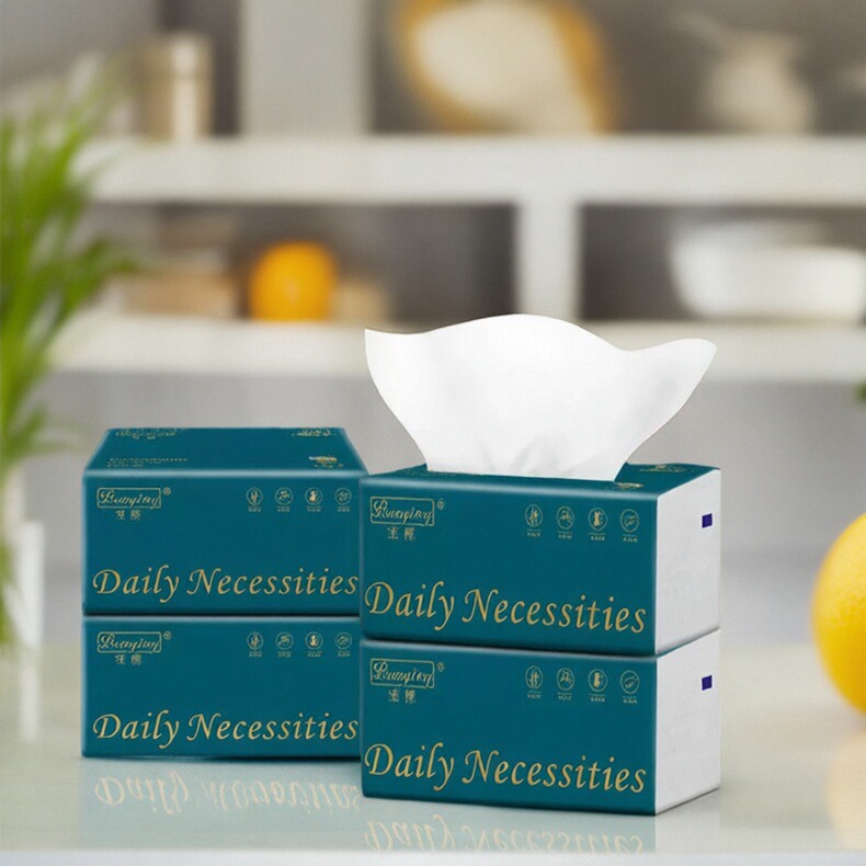 宝樱抽纸20大包擦手纸原生木浆加厚四层家用实惠装整箱多功能抽纸