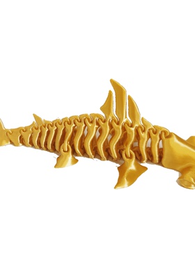 全身关节可动造型3D打印鲨鱼创意