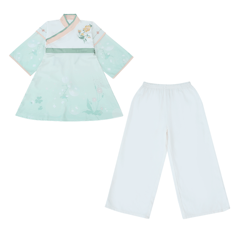 六一儿童汉服国学服男童夏季中国风套装古装书童表演服装演出服女