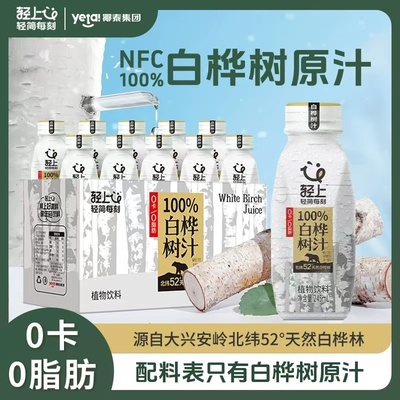 轻上清甜原液白桦树汁植物饮料
