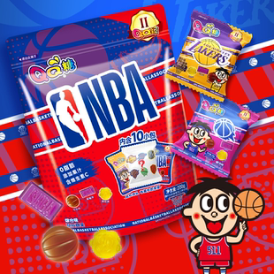 旺仔QQ糖过年糖果NBA联名小包装创意/旺旺牛奶糖礼袋礼物分享零食