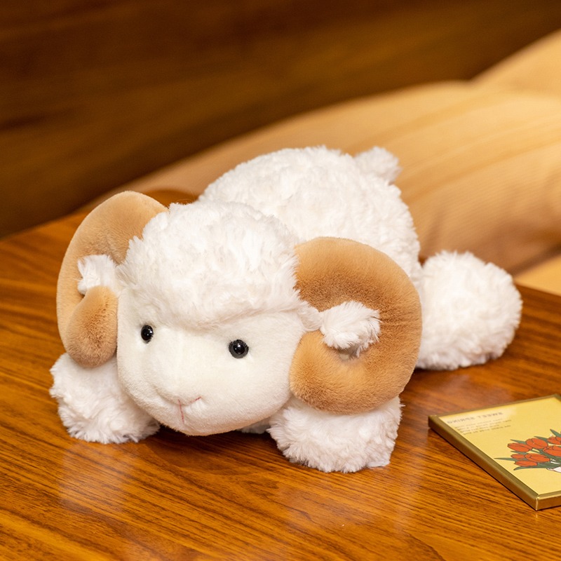 可可绵羊公仔玩偶小羊毛绒玩具奶牛布娃娃陪睡抱枕女孩子生日礼物