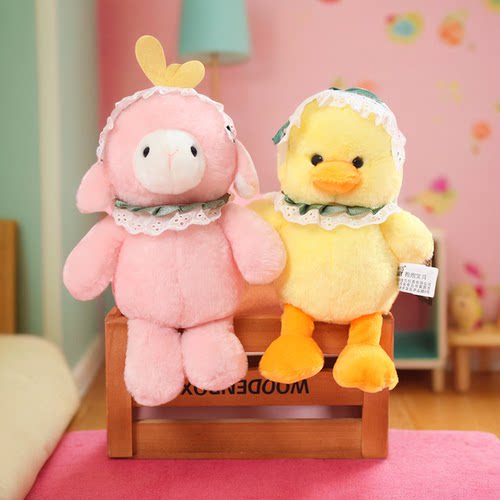 【洛丽塔】小羊小黄鸭玩偶公仔