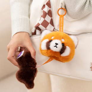 正版小熊猫玩偶啪嗒掌中宝公仔磁吸挂件饰毛绒钥匙扣生日礼物女生