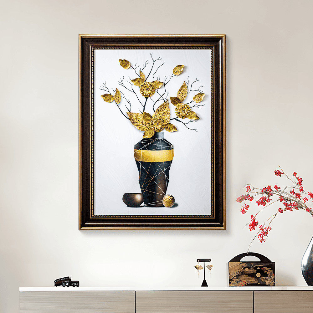 欧式实物立体贴片装饰画餐桌卧室床头客厅背景墙sw008挂画6080