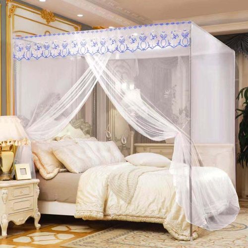 新款加密帐纱家用卧室老式蚊帐