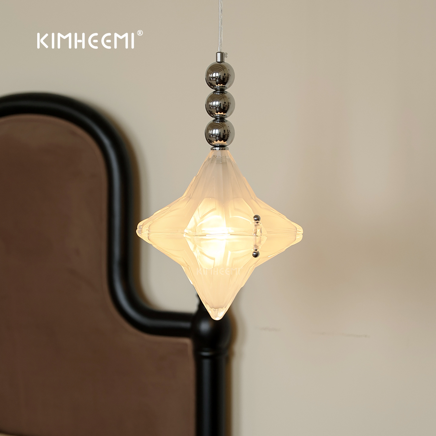 包豪斯星星穹顶玄关灯阳台吧台床头走廊过道法式中古吊灯入户灯具