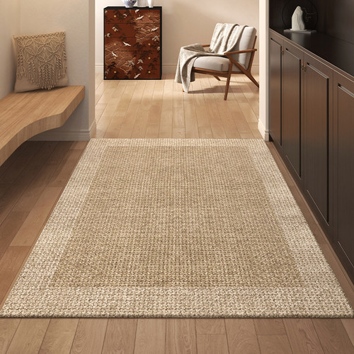 纯色入户门地垫轻奢高级感进门门垫家用地毯防滑耐脏定制玄关脚垫