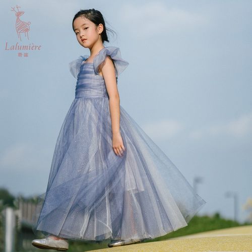 鹿谧高端艾莎公主裙生日舞台礼服