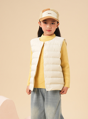 若宿/麦克小乖/UCUB 95白鸭绒羽绒马甲儿童羽绒马甲羽绒内胆内胆