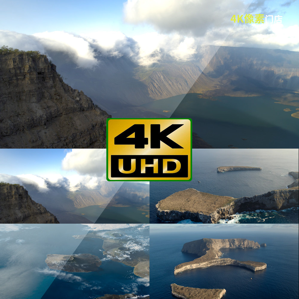 59-4K视频素材-岛屿南海岛礁海岛岛屿云海西沙南沙群岛东南亚海岛