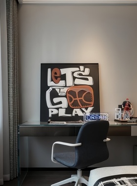 样板间儿童房书房书桌组合男孩