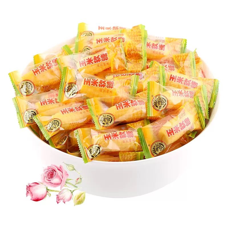 徐福记玉米软糖500g散装奶油味网红休闲小零食结婚庆喜糖果新年货