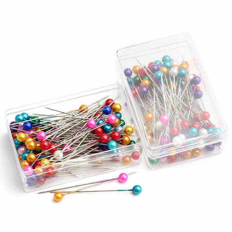 盒装彩色手工固定针珠光针大头针珠针黑白色服装裁剪定位针大头针,居家布艺,针,淘宝优惠券,粉丝福利购,淘宝优惠卷