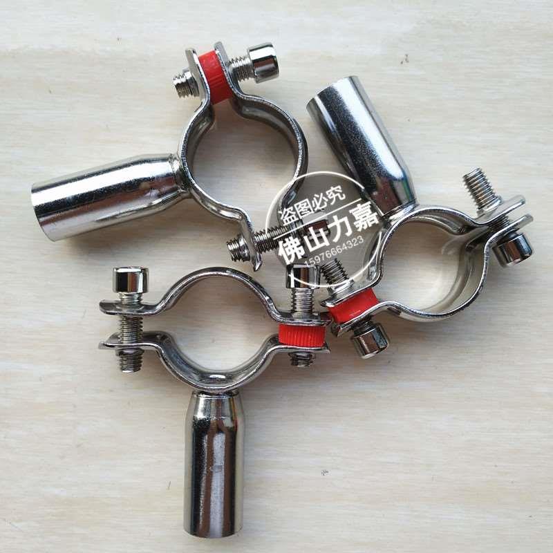 304不锈钢卫生级抛光管子夹管道固定卡子支架圆管卡扣抱箍水管紧