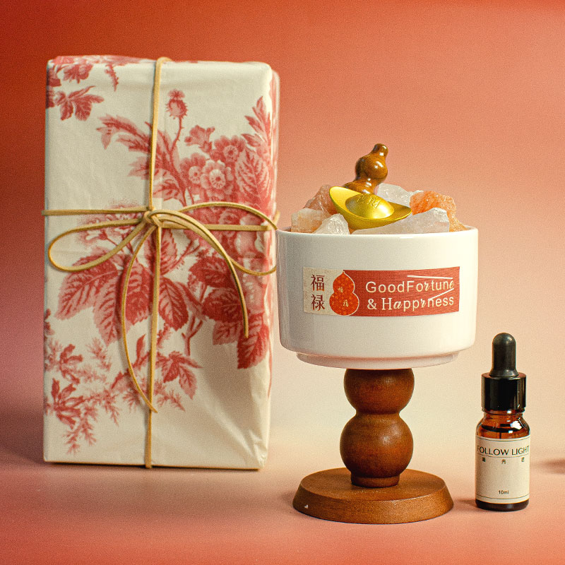 福禄晶石香薰扩香石无火香薰礼盒套装香氛礼物家用卧室生日礼物
