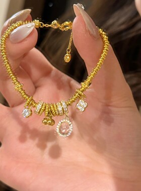 法国coopkoops925银新中式龙心盘缠跑环手链复古时尚小众设计