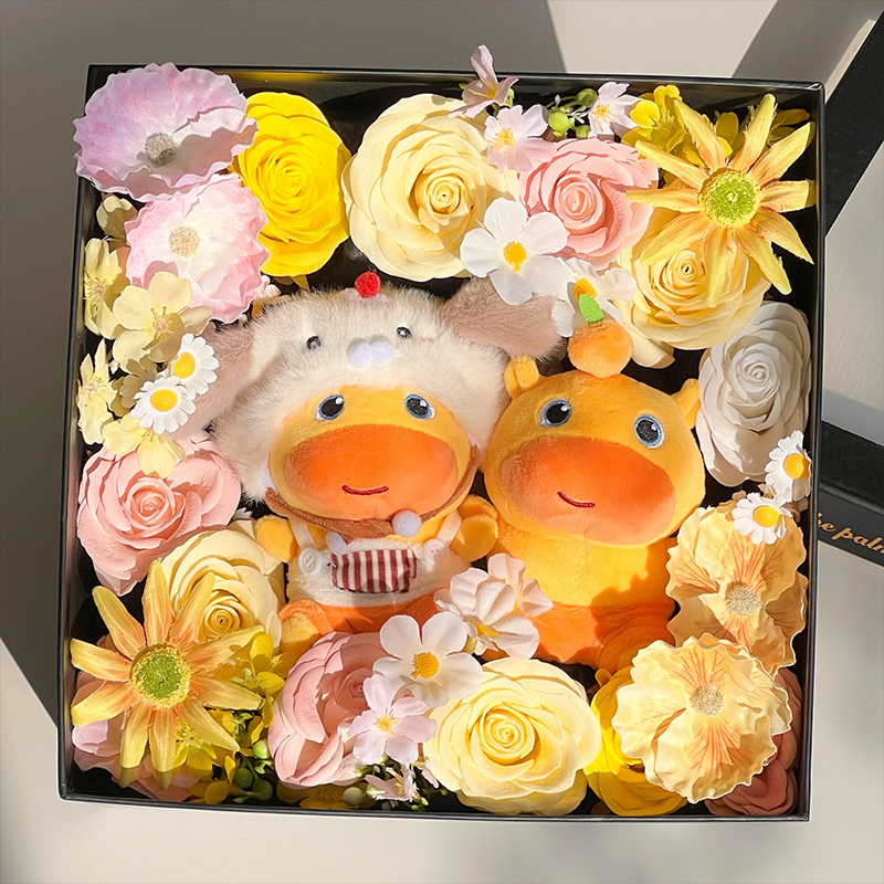 正版噜噜玩偶花束生日礼物送女生