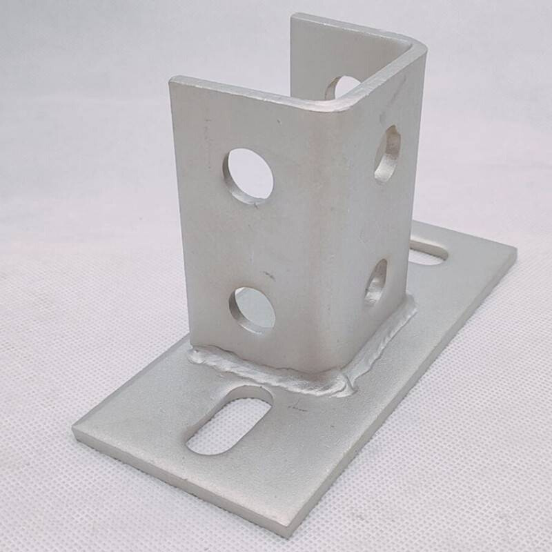 极速304不锈钢C型钢底座 光伏支D架固定立柱地脚 不锈钢C型钢配件