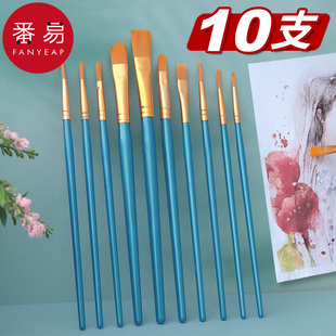 pq801_笔刷丙烯初学者绘画毛笔工具水粉画笔套装 水彩排笔美术生专