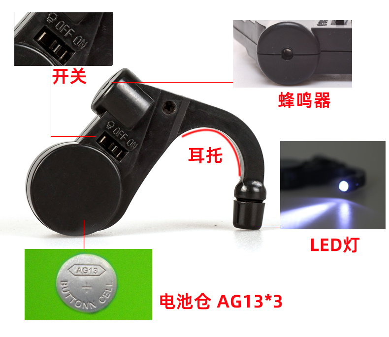 防瞌睡提醒器开车长途疲劳驾驶犯困打盹宝放低头报警提醒耳机